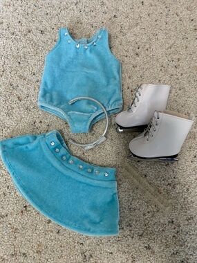 American girl skating outfit and skates
